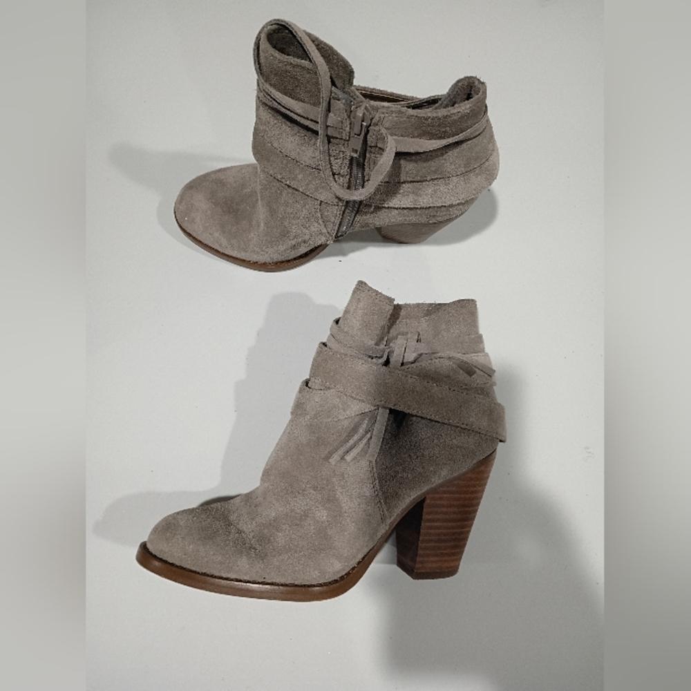 Sole Society Gray Suede Ankle Boots Size 6.5M - Picture 5 of 13
